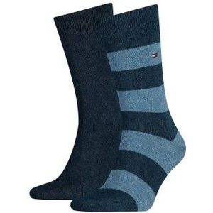Tommy Hilfiger - Herensokken - Rood-Wit-Blauw - Katoen - 2 Paar