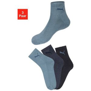 Puma - Halfhoge Sokken - 3-Pack - Katoen - Naadloos