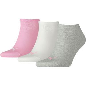 PUMA Unisex Sneaker Trainer Sokken - Prism Roze - 3 Stuks