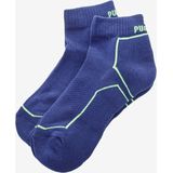 Puma - Performance Quarter Train - Sportsokken - Neon Blue - 2-pack