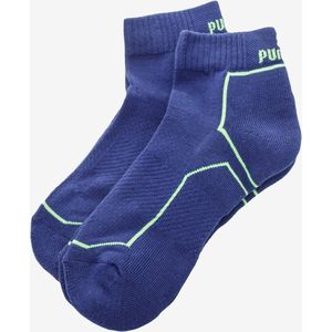 Puma - Performance Quarter Train - Sportsokken - Neon Blue - 2-pack