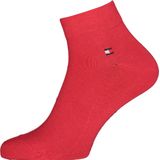 Tommy Hilfiger - Quarter Socks - Herensokken - Rood en Blauw - Katoen - Set van Twee Paar