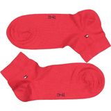 Tommy Hilfiger - Quarter Socks - Herensokken - Rood en Blauw - Katoen - Set van Twee Paar