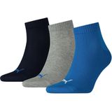Puma Quarter Socks, uniseks, verpakking met 3 stuks