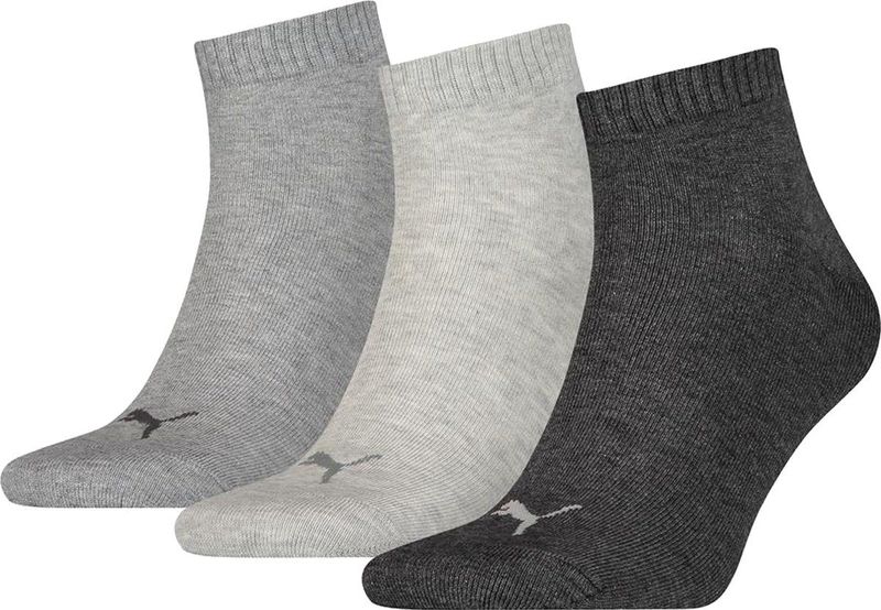 Sneakersokken met logo in een set van 3 paar