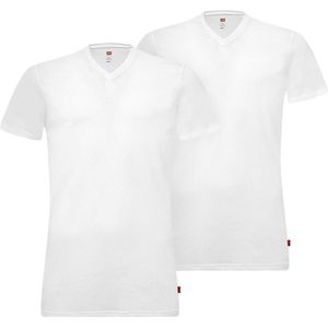Levis - V-hals T-shirt - Katoen - Zwart