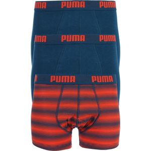 Puma - Stripe Design - Boxershorts - Blauw - Katoen - 3 Stuks