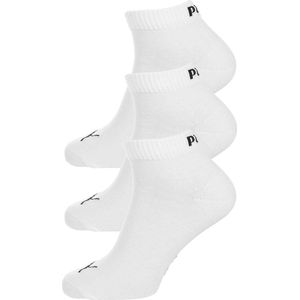 Puma Quarter Plain 3pack 39-42 Unisex Socken - Weiß - Größe: 39 - 42 - Baumwolle - Foot Locker