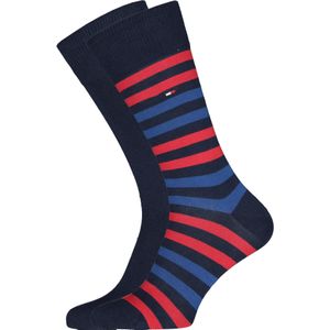 Tommy Hilfiger - MEN DUO STRIPE SOCK 2P - Sokken - Set van twee paar - Katoen