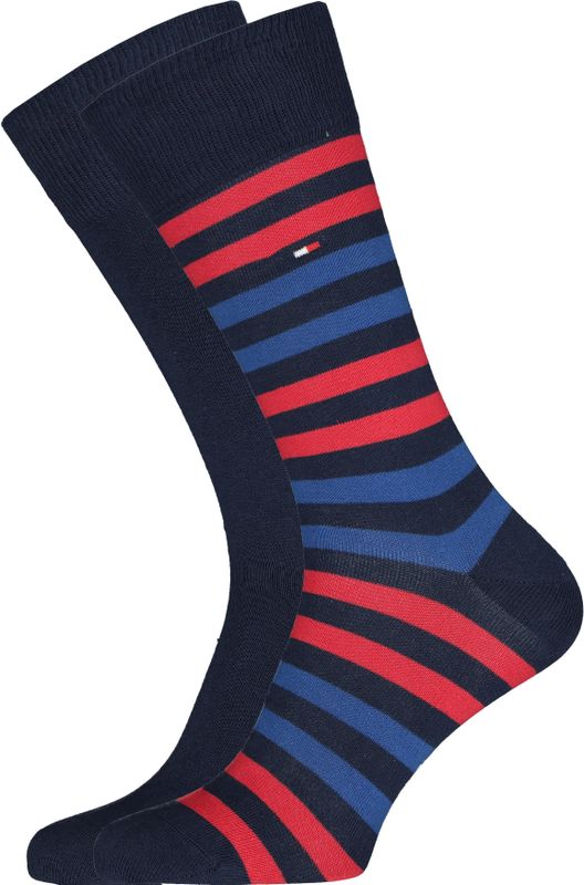 Tommy Hilfiger - MEN DUO STRIPE SOCK 2P - Sokken - Set van twee paar - Katoen