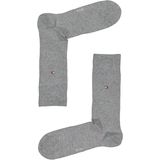 Tommy Hilfiger - Duo Stripe Socks - Herensokken - Antraciet Grijs - Katoen - 2-pack