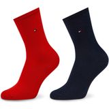 Tommy Hilfiger - Sokken Set - Rood - Donkerblauw - Stretchkatoen