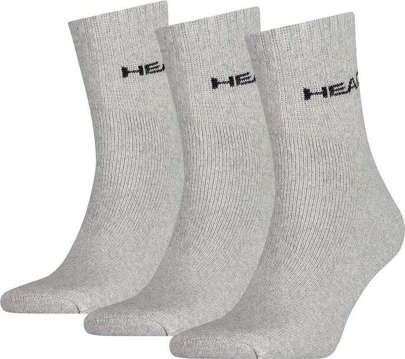 Unisex - Korte Sokken - Grijs - 3-pack - Katoenmix