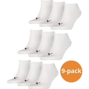 Puma - Sneaker Sokken - Wit - 9 Paar Sokken