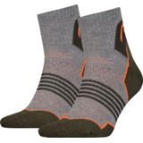 HEAD - Hiking Quarter - Wandelsokken - Groen/Grijs/Oranje - 2-pack