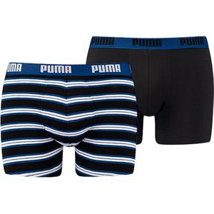 Puma - Boxer Retro Stripe - Set Ondergoed - S - Zwart