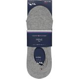 Tommy Hilfiger - Footie Socks - Grijs Melange - Heren Sneakersokken - 2-pack