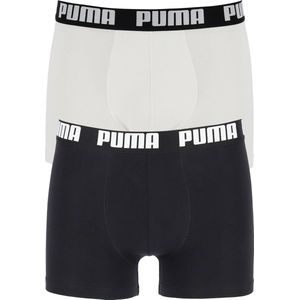 PUMA Set van 6 Boxershorts - Wit/Zwart Ondergoed voor Heren