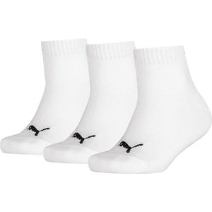 Puma - Quarter Sportsokken - Zwart - Katoen - Verpakt per 3 Paar