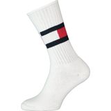 Tommy Hilfiger - Flag Socks - Unisex Sportsokken - Wit - Katoen - 1-pack