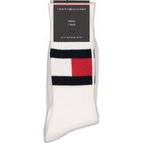 Tommy Hilfiger - Flag Socks - Unisex Sportsokken - Wit - Katoen - 1-pack