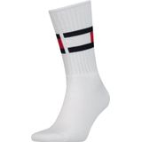 Tommy Hilfiger - Flag Socks - Unisex Sportsokken - Wit - Katoen - 1-pack