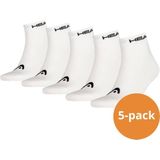 HEAD - Quarter Sokken - 5-Pack - Zwart - Katoen/Polyester
