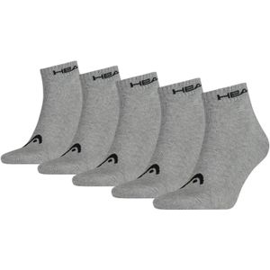HEAD 5-pack quartersokken elements grijs unisex