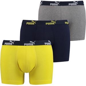 Puma Number 1 boxer 3-pack navy/ yellow