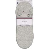 Tommy Hilfiger - Footie - Dames Sokken - Grijs Melange - Katoen - 2-Pack