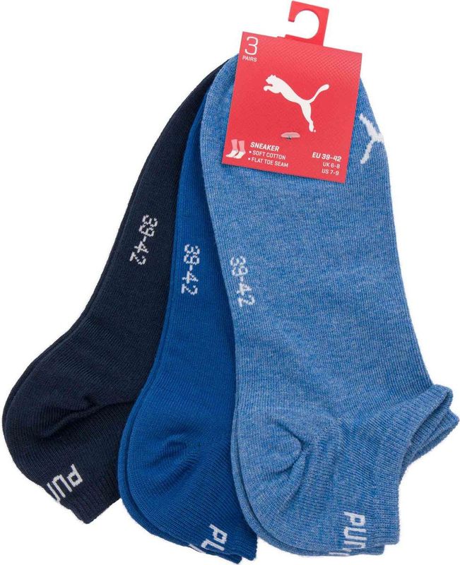 PUMA - Sneaker Sokken - 3-Pack - Katoen - Ademend - Unisex
