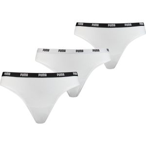 PUMA - BASICS - Dames String - Zwart - 3-Pack