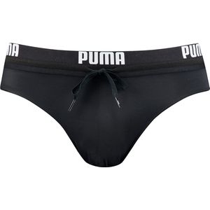 Puma - Zwemslip Logo Band - Heren Zwembroek - Zwart - Polyester