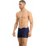 PUMA Swim Logo Trunk - Zwembroek - Navy - Materiaal: Vormvast