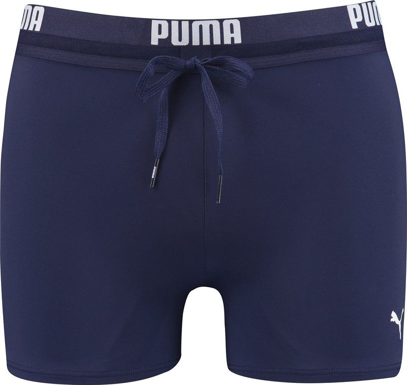 PUMA Swim Logo Trunk - Zwembroek - Navy - Materiaal: Vormvast