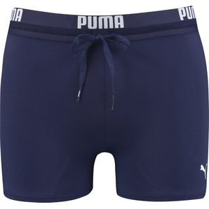 PUMA Swim Logo Trunk - Zwembroek - Navy - Materiaal: Vormvast