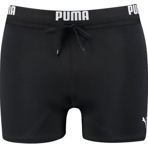 PUMA Swim Logo Trunk Heren Zwembroek zwart