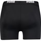 PUMA Swim Logo Trunk Heren Zwembroek zwart