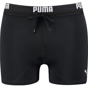 PUMA Swim Logo Trunk Heren Zwembroek zwart