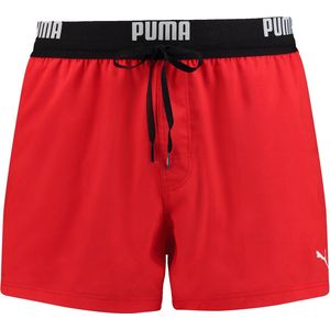 PUMA Swim Logo Short - Rood - Zwembroek
