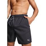 PUMA Middellange zwembroek voor heren, zichtbaar, trekkoord, shorts, zwart, XL
