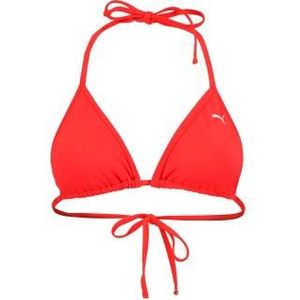 Puma Voorgevormde Triangel Bikinitop Rood