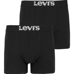 Levi´s - Solid Basic Boxershorts - Ondergoed - Zwart - Verpakking van 2 Stuks