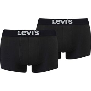 Levi's - Solid Basic Trunk - Boxershorts - Jet Black - 10 Stuks
