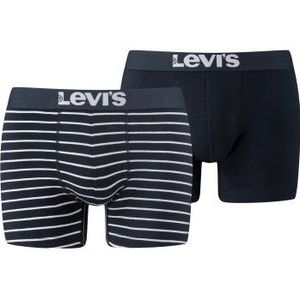 Levi's - Boxershorts - Blauw - 95% Katoen, 5% Elastaan - 2-Pack