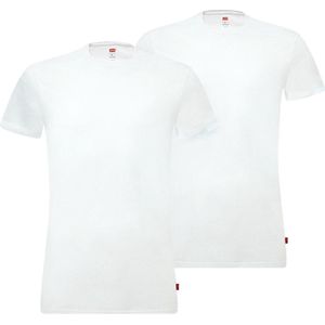 Levi' T shirt Ronde Hals Wit 2Pack Heren Basic T shirts