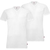 Levi's T-shirt Ronde Hals Wit 2Pack - Heren - Basic T-shirts
