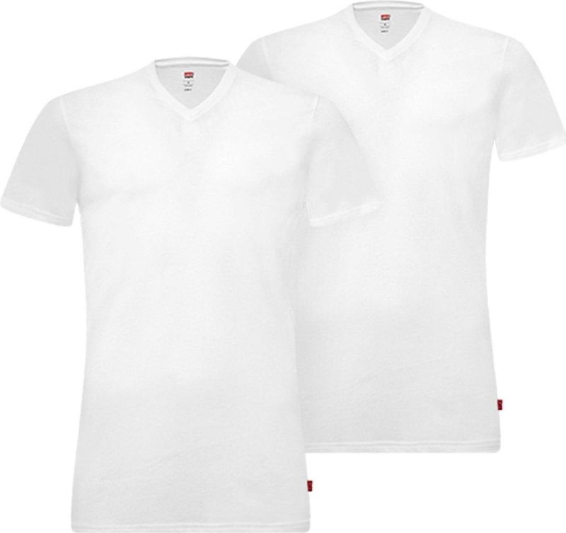 Levi's T-shirt Ronde Hals Wit 2Pack - Heren - Basic T-shirts