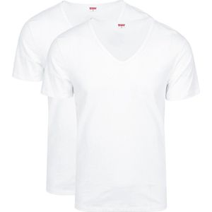 Levi's 2-pack t-shirts men V-Neck - wit