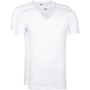 Levi's 2-pack t-shirts men V-Neck - wit